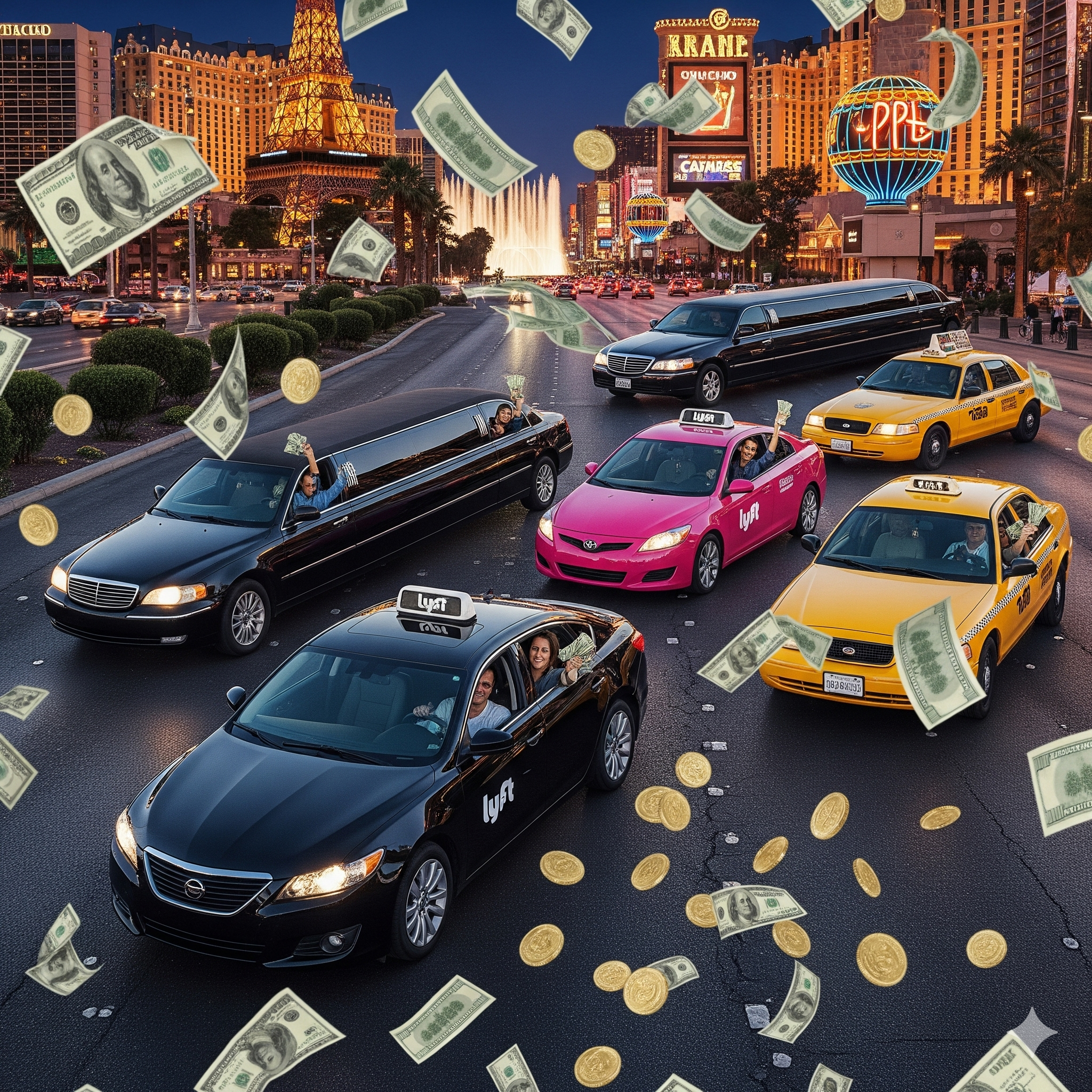 Uber Lyft Taxi Limo Drivers Driver money